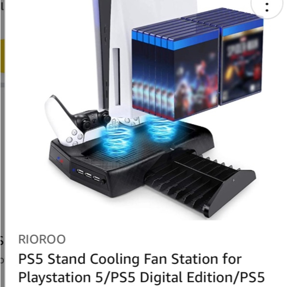 PS5 Consol stand and cooling station